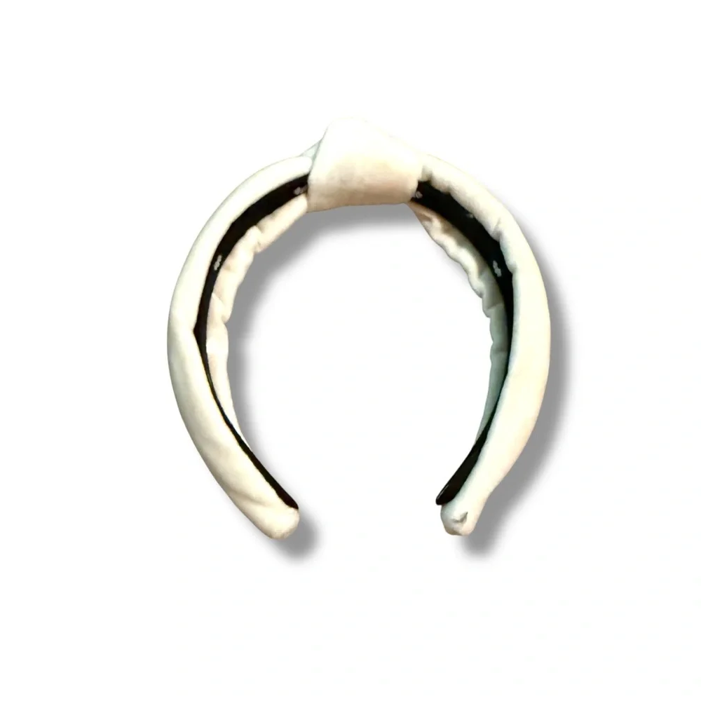 Lele Sadoughi Kids Velvet Knot Headband Cream Girls Hair Accessory‎